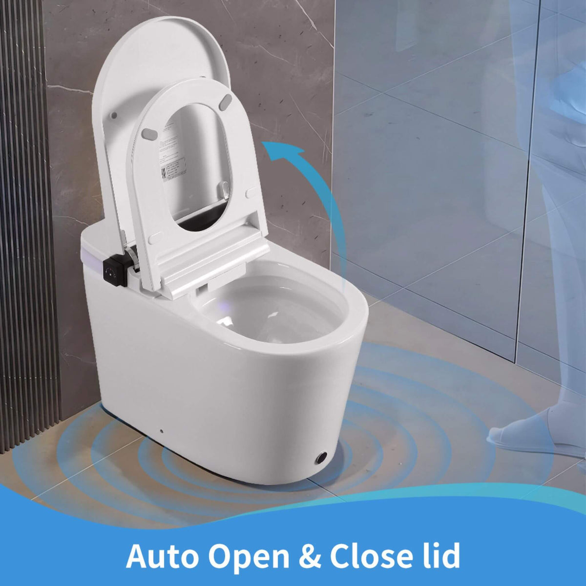 Premium Smart Toilet With Bidet Seat LED Display & Night Light (SAK81465)