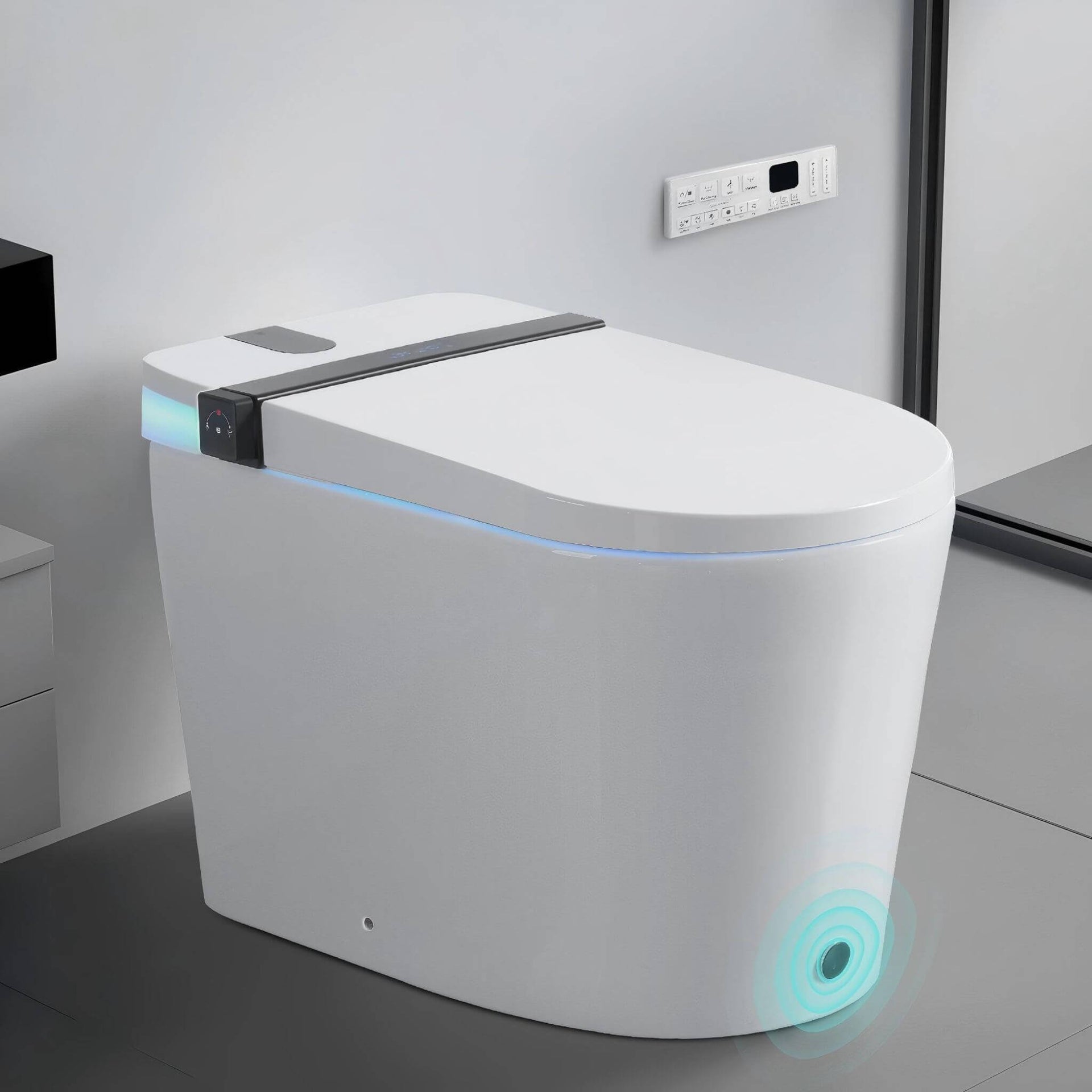 Premium Smart Toilet With Bidet Seat LED Display & Night Light (SAK81465)