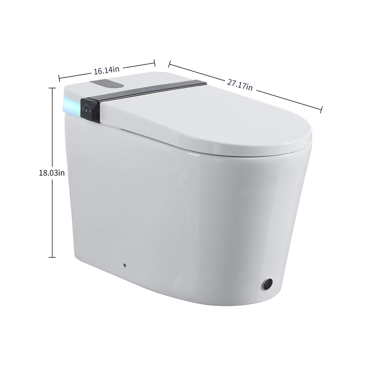 Premium Smart Toilet With Bidet Seat LED Display & Night Light (SAK81465)