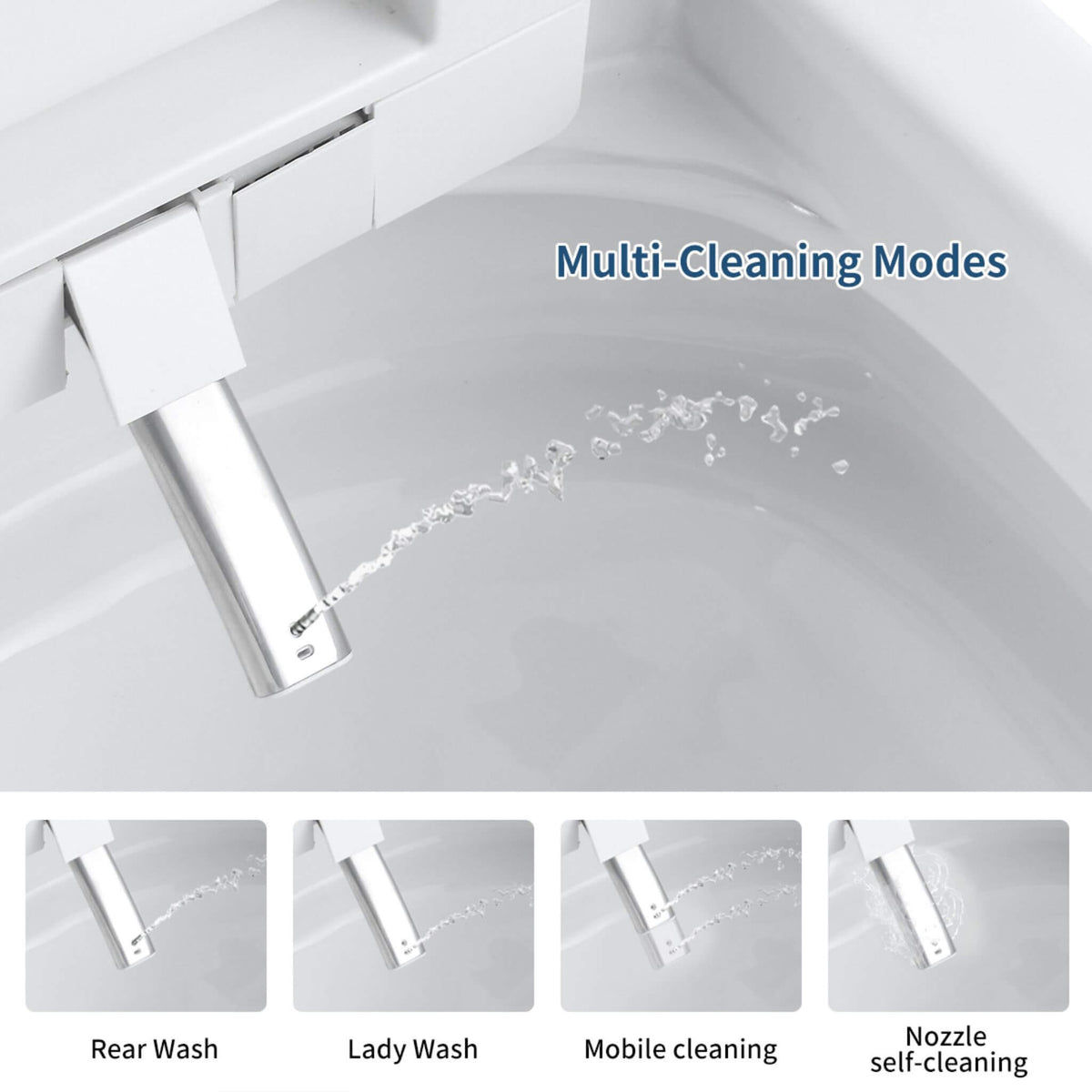 Premium Smart Toilet With Bidet Seat LED Display & Night Light (SAK81465)