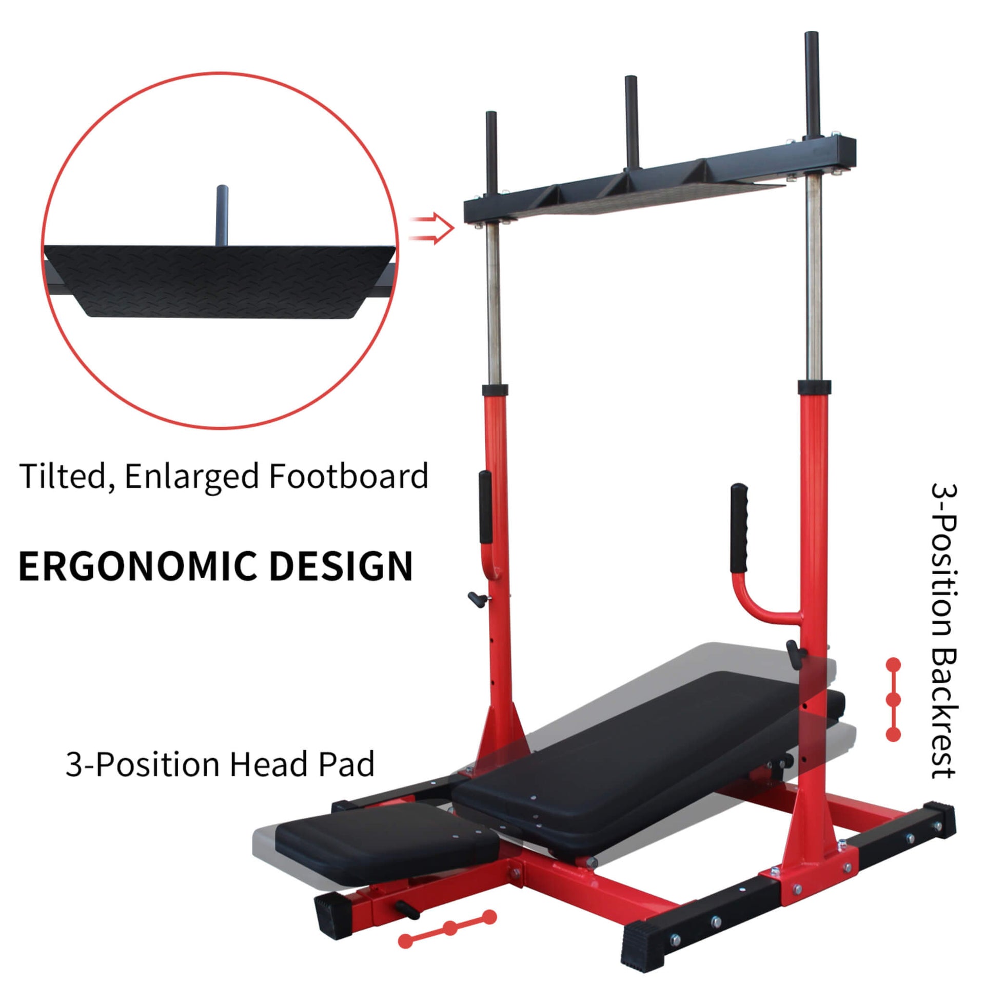 Premium Vertical Leg Press Machine With Adjustable Back And Head Rests For Home Gyms, 660LBS (SAK34819)