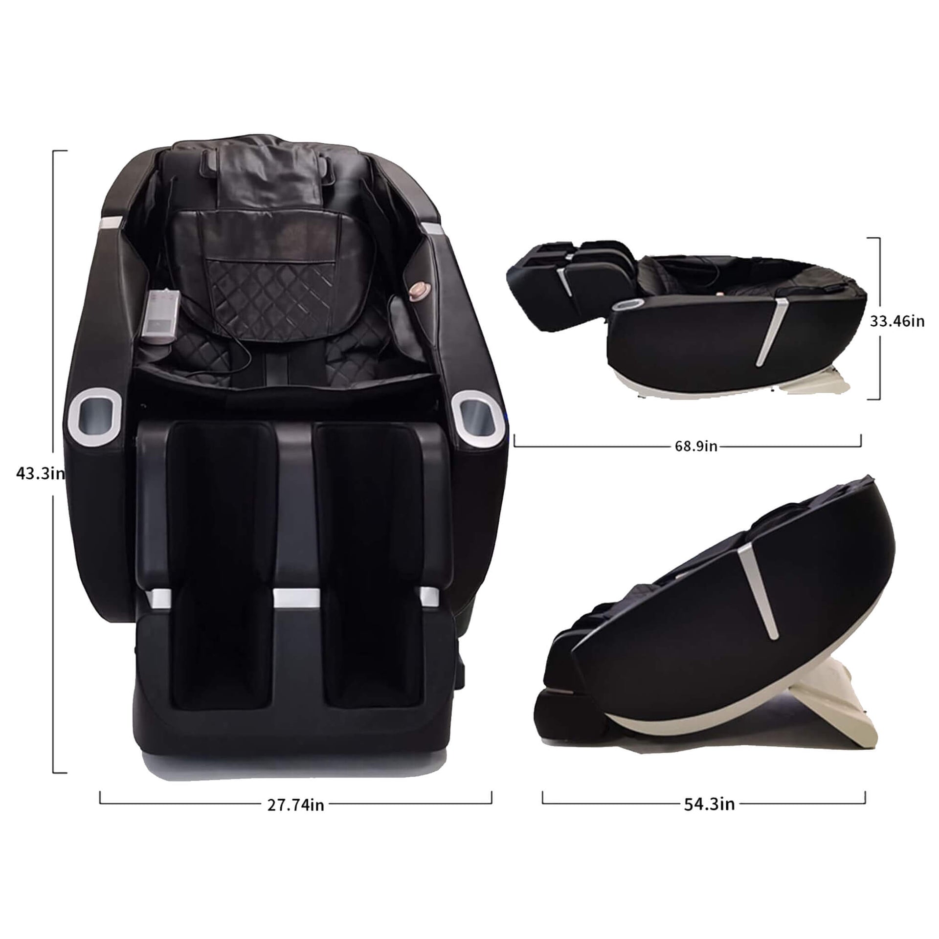 Equinox Premium Zero-Gravity Full-Body Multifunction Massage Chair With Auto Body Scan (SAK72182)