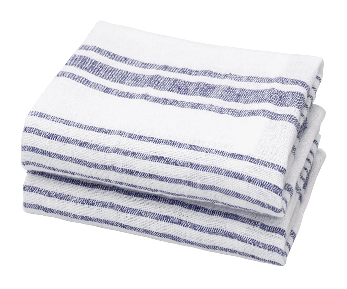 Striped Linen Tea Towels - Set of 2