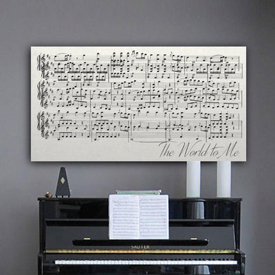 First Dance Lyrics On Canvas - Custom Made With Your Wedding Song