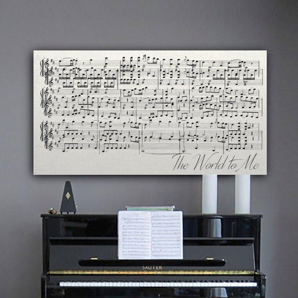 First Dance Lyrics On Canvas - Custom Made With Your Wedding Song