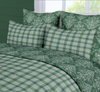 Reversible Box Quilted Comforter Set | Cotton Blend | Elise Plaid