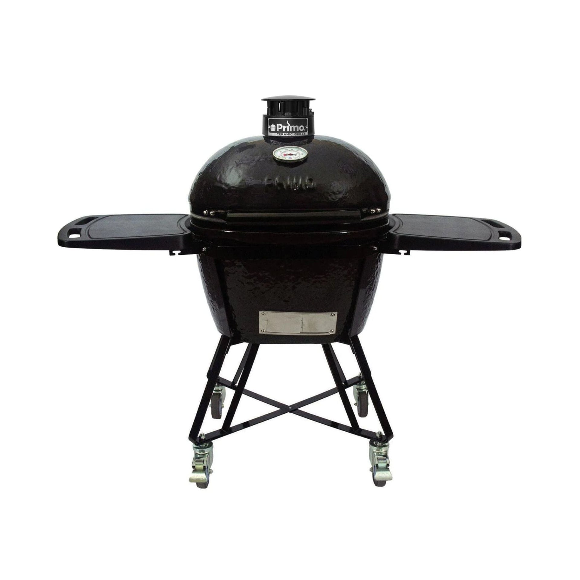 Primo Oval Large 300 All-In-One Ceramic Kamado Grill W/ Cradle, Side Shelves & Stainless Steel Grates [PGCLGC] (SAK21293)