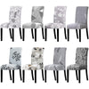 Printed Chair Cover Economical and Practical Stretch Seat Cover Slipcovers Big Elastic Washable Dining Chairs Beach Chairs Removable Washable Short Parsons Kitchen Chair Covers Protector for Dining Room Hote