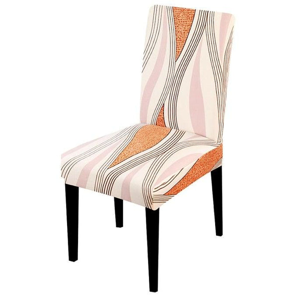 Printed Chair Cover Spandex Stretch Slipcovers Elastic Chair Covers Dining Banquet Home Hotel Weddings Christmas Seat Protector Super Fit Slipcover Stretch Removable Washable Soft Spandex Fabric For Home Hotel Dining Room Ceremony Banquet Wedding Party