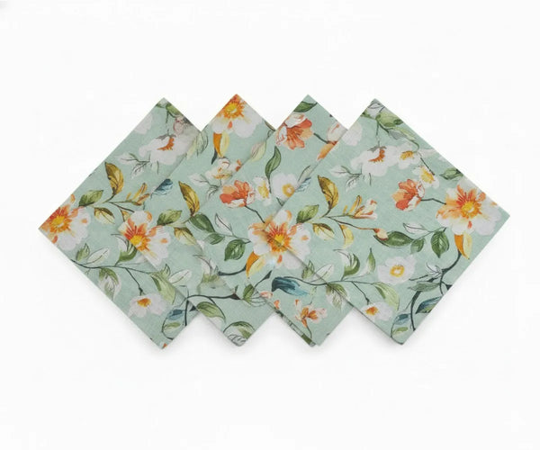 Print Napkins - Linen Dinner Napkins