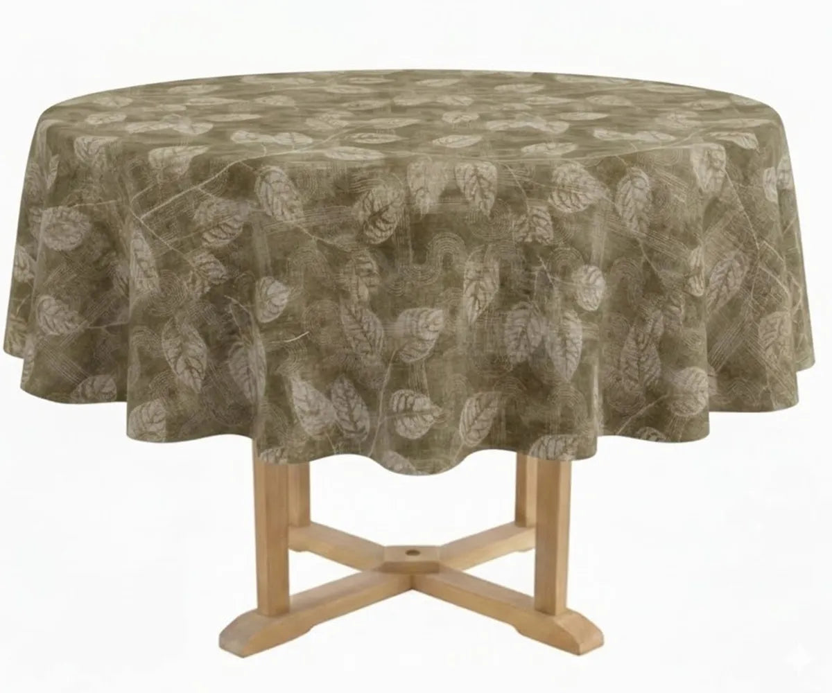 Floral Linen Tablecloth