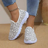 Printed Round Toe Slip-Ons - Beige / 43(US11)