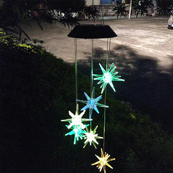 LED Color-Changing Solar Power Ball Wind Chime