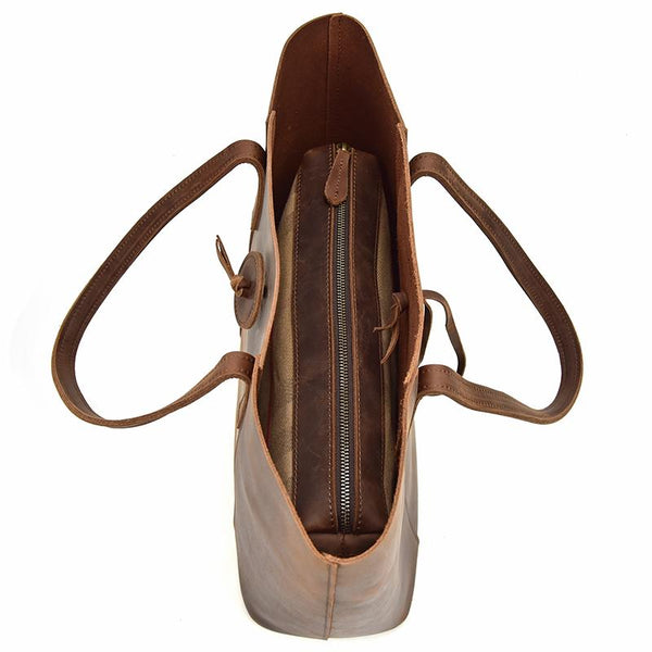 The Taavi Tote | Handcrafted Leather Tote Bag -