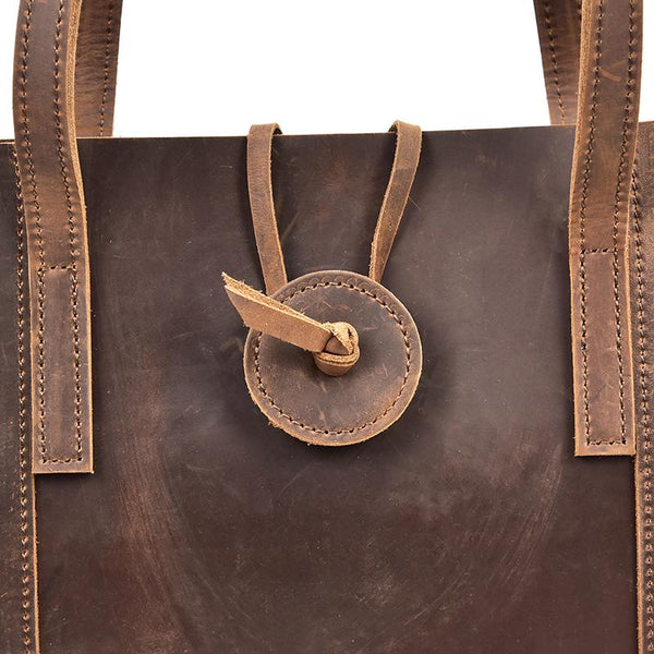 The Taavi Tote | Handcrafted Leather Tote Bag -