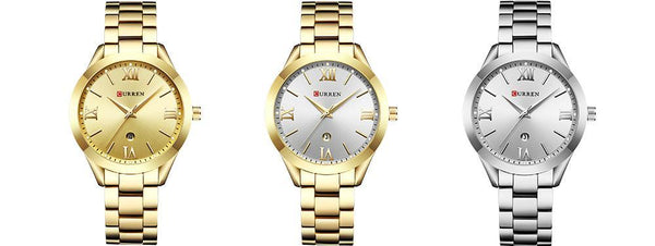 Women's Waterproof Elegant Classic Watch With Big Numerals And Date Display Luxury Wristwatch Excellent Gift
