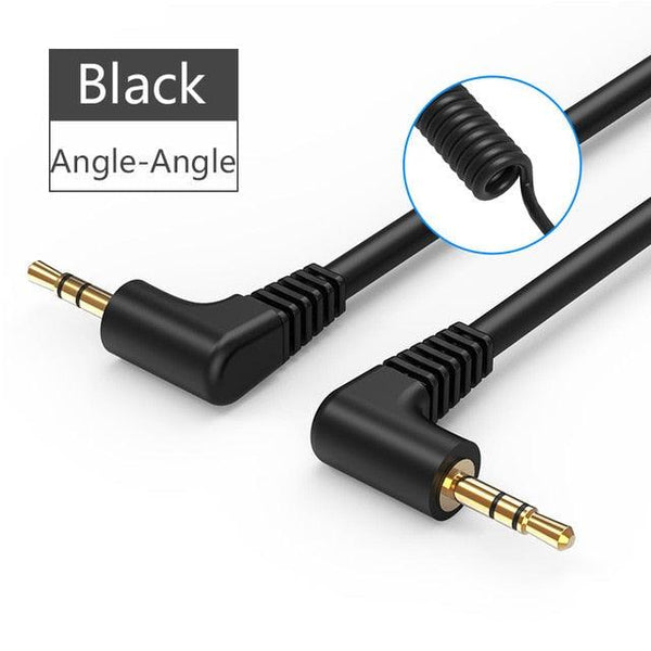 2.5mm to 3.5mm Aux Audio cable Jack For Car Smart Phone Speaker Headphone Moible Phone