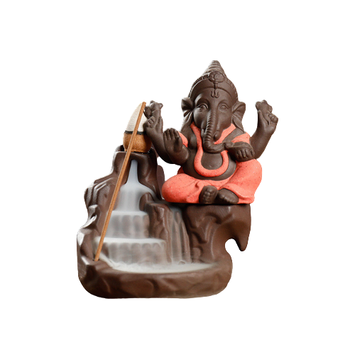 Ganesha Elephant Backflow Backflow Incense Burner