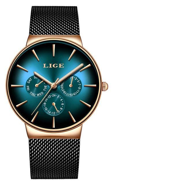 Men's Elegant Watch With  Stainless Steel Straps And Chronometers For Day And Date Display Unique Design Perfect Gift For Man And Women