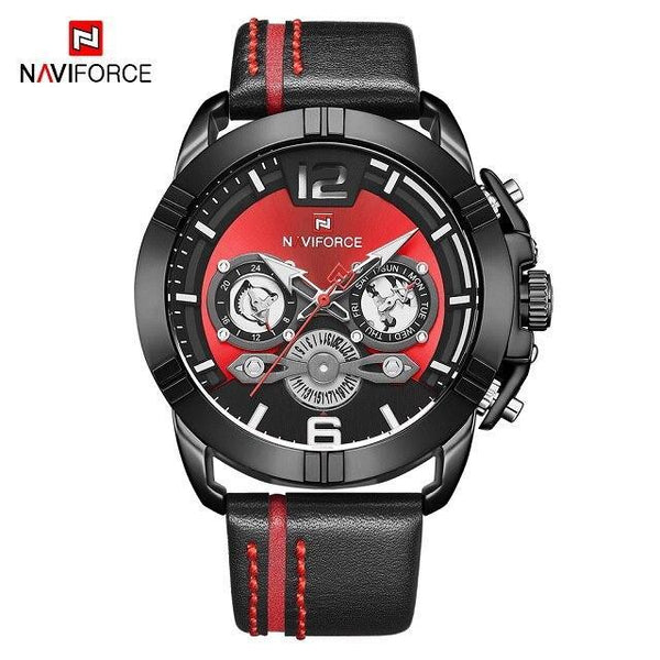Waterproof  Quartz  Man Leather Sport Wrist Watch  Luxury Unique Design Perfect Gift