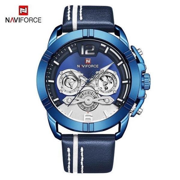 Waterproof  Quartz  Man Leather Sport Wrist Watch  Luxury Unique Design Perfect Gift