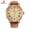 Universal Waterproof Watch With Details Of Great Design  Numbers And Date Display Perfect Gift - Brown Bronze