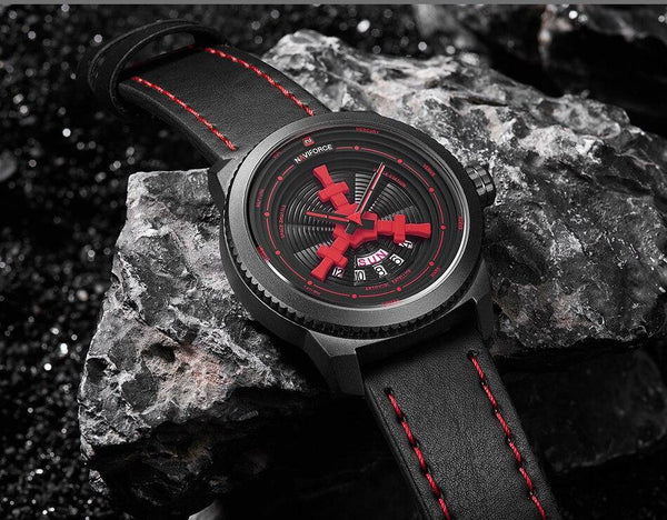 Sport  Watches For Man Waterproof Watch Analog Quartz Leather Band Date Calendar  Wristwatch Unique Design Perfect Gift