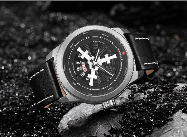 Sport  Watches For Man Waterproof Watch Analog Quartz Leather Band Date Calendar  Wristwatch Unique Design Perfect Gift