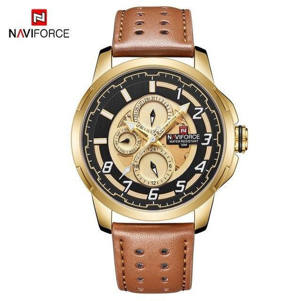 Sport Watches For Man Waterproof Watch Analog Quartz Leather Band Date Calendar  Unique Wristwatch  Perfect Gift