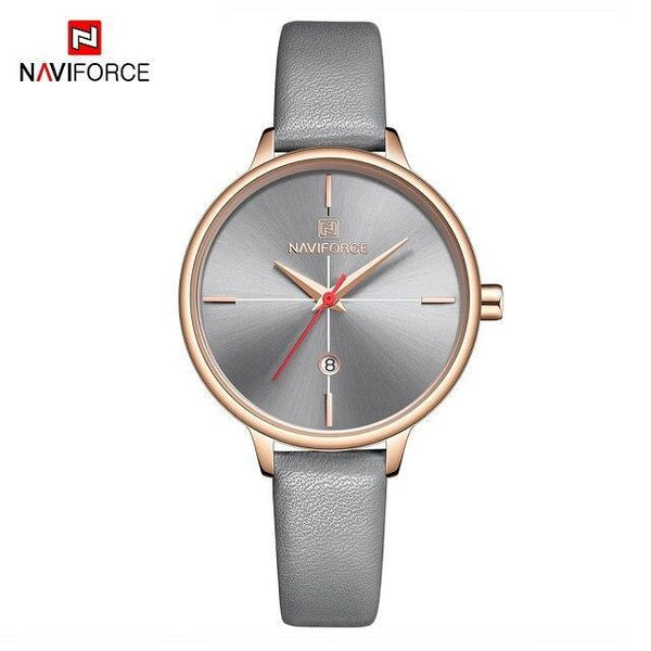 Women's Luxury Watch With  Leather Belts Shiny Steel Case  Scratch Resistant Glass Unique Design Perfect Gift