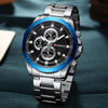 Men's  Water Resistant Watch With Chronometers Day View Unique Design Perfect Gift