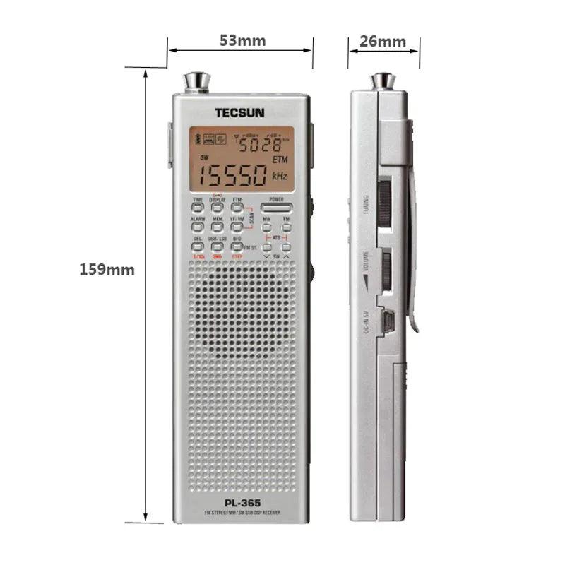 TECSUN PL-365 PLL DSP Multi Band Radio AM/FM MW LW SW SSB Receiver - Gifts for You 'n Me