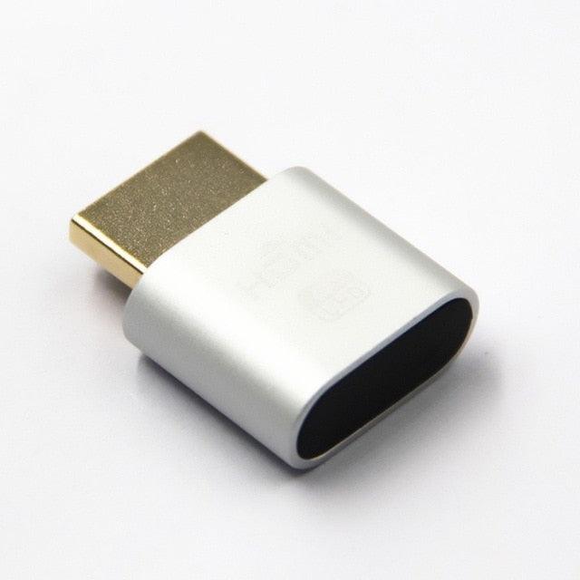 HDMI Virtual Display 4K HDMI Plug Display Cheat Virtual Plug HDMI High Resolution Virtual Monitor Display Emulator New Generation Headless Display Adapter Supports Up To 4K