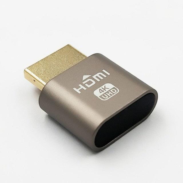 HDMI Virtual Display 4K HDMI Plug Display Cheat Virtual Plug HDMI High Resolution Virtual Monitor Display Emulator New Generation Headless Display Adapter Supports Up To 4K