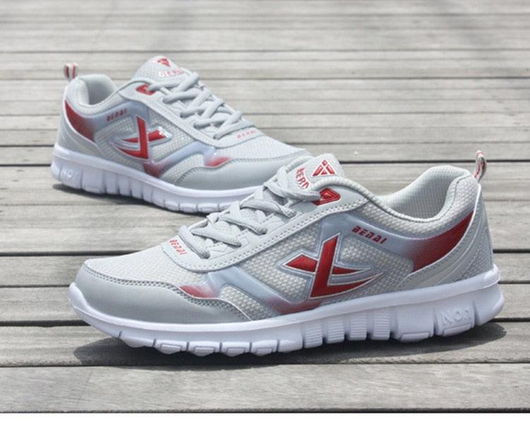 Mens Sport Running Sneakers Breathable Mesh Fashion Men Light Trainers Sneakers Mens Running Light Breathable Shoes Light Weight Running Sneakers
