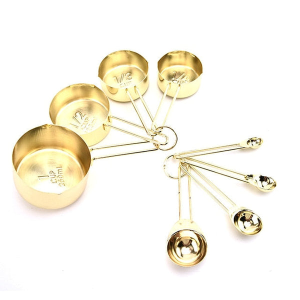 Plated Measuring Cups & Spoons Set