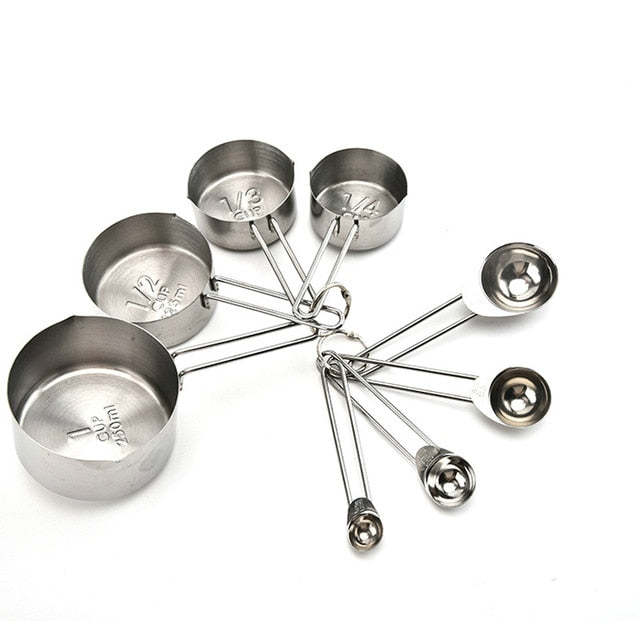Plated Measuring Cups & Spoons Set
