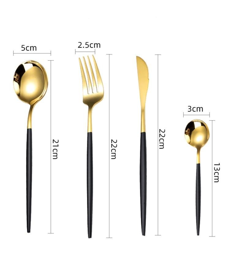 Eva Gold Tip Flatware