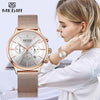 New Fashion Gold Women Watches Luxury Quartz Sport Waterproof Wrist Watch Round Style
