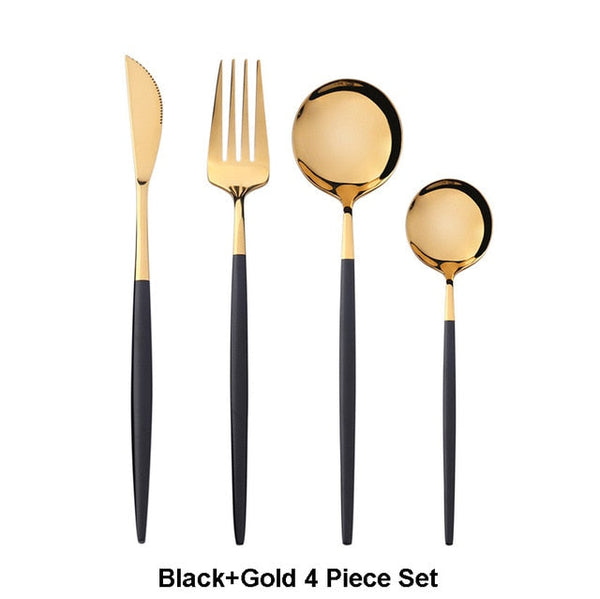 Eva Gold Tip Flatware