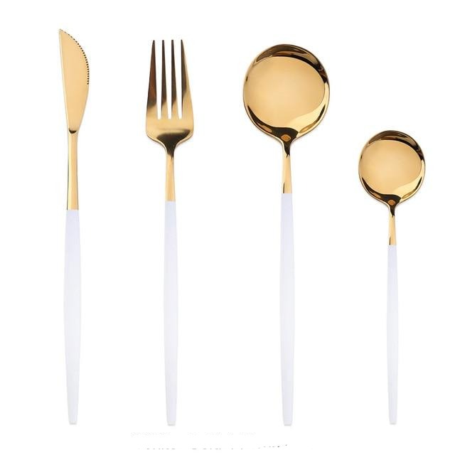Eva Gold Tip Flatware