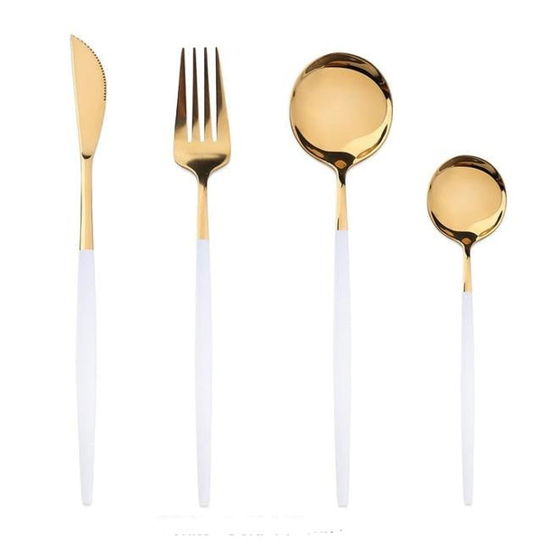 Eva Gold Tip Flatware