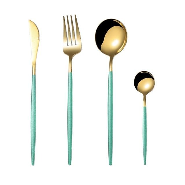 Eva Gold Tip Flatware