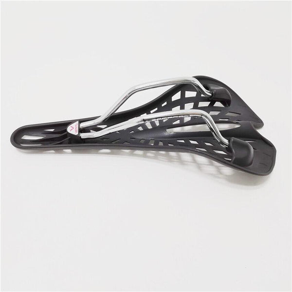 Super Bicycle Saddle Light Plastic Mountain Bike Saddle Seat PVC Cushion Mountain Bike Seat Bicycle Hollow Seat Saddle Carbon Fiber Seat Cushion Cover Lightweight Saddle Bike Accessories