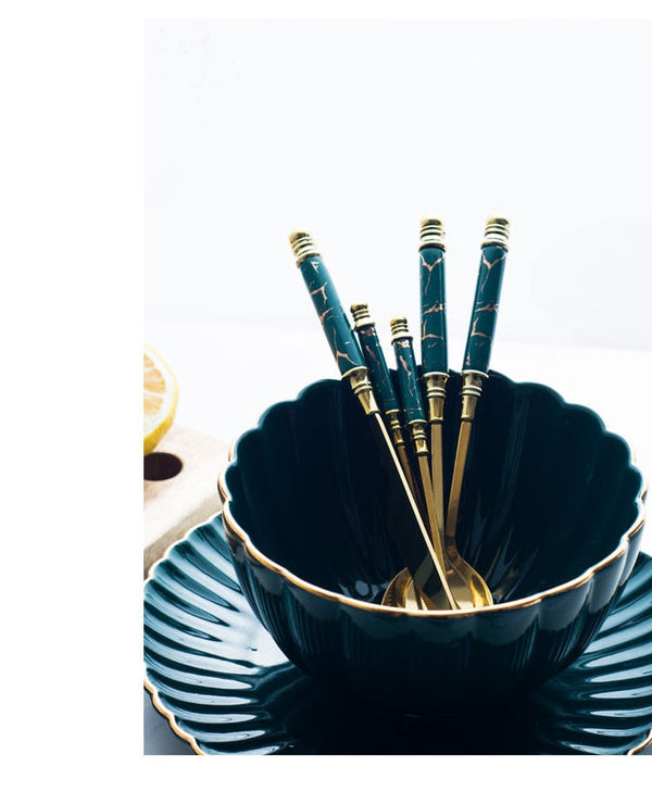 Marble Vintage Flatware Set