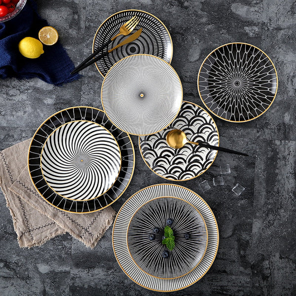 Allure Geometry Dinnerware Set