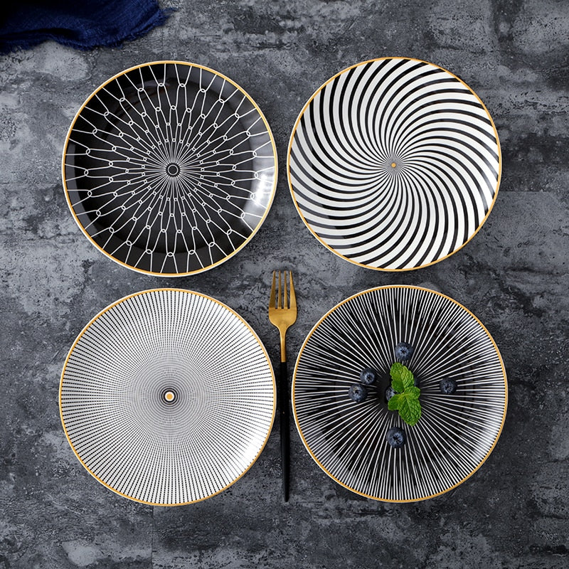 Allure Geometry Dinnerware Set