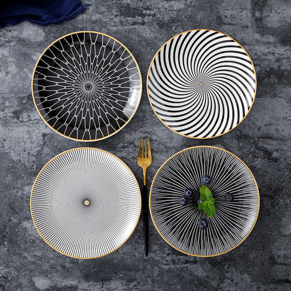 Allure Geometry Dinnerware Set