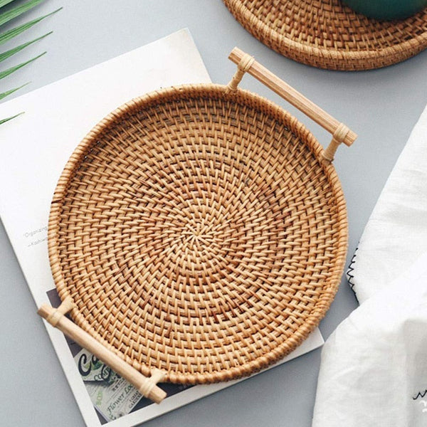 Wicker Rattan Tray