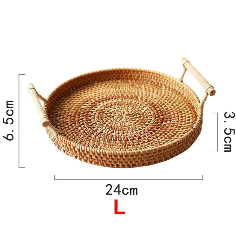 Wicker Rattan Tray